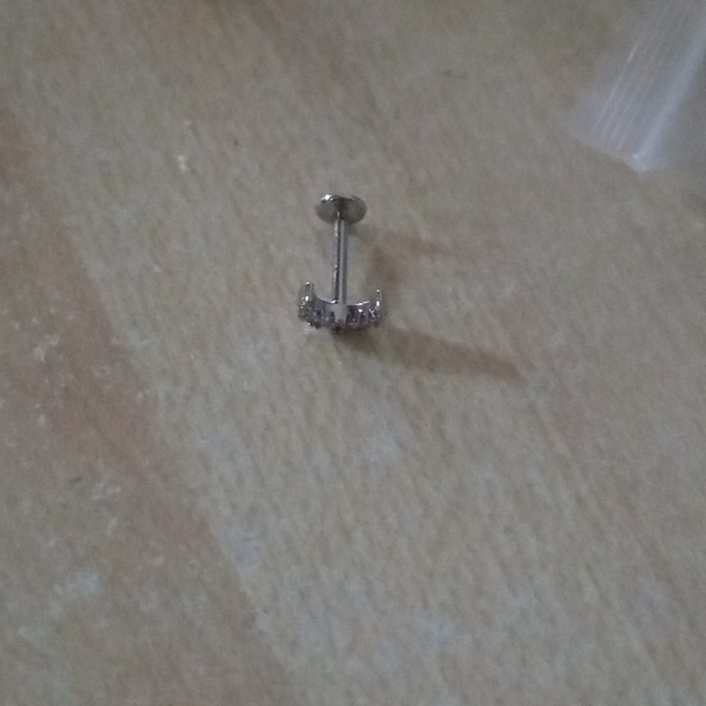 Moon Labret Stud Medusa Piercing Jewelry 8mm 16G